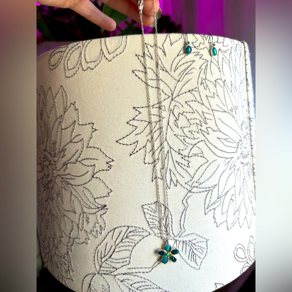 Y2K real necklace and earring set - Picture 2 of 2